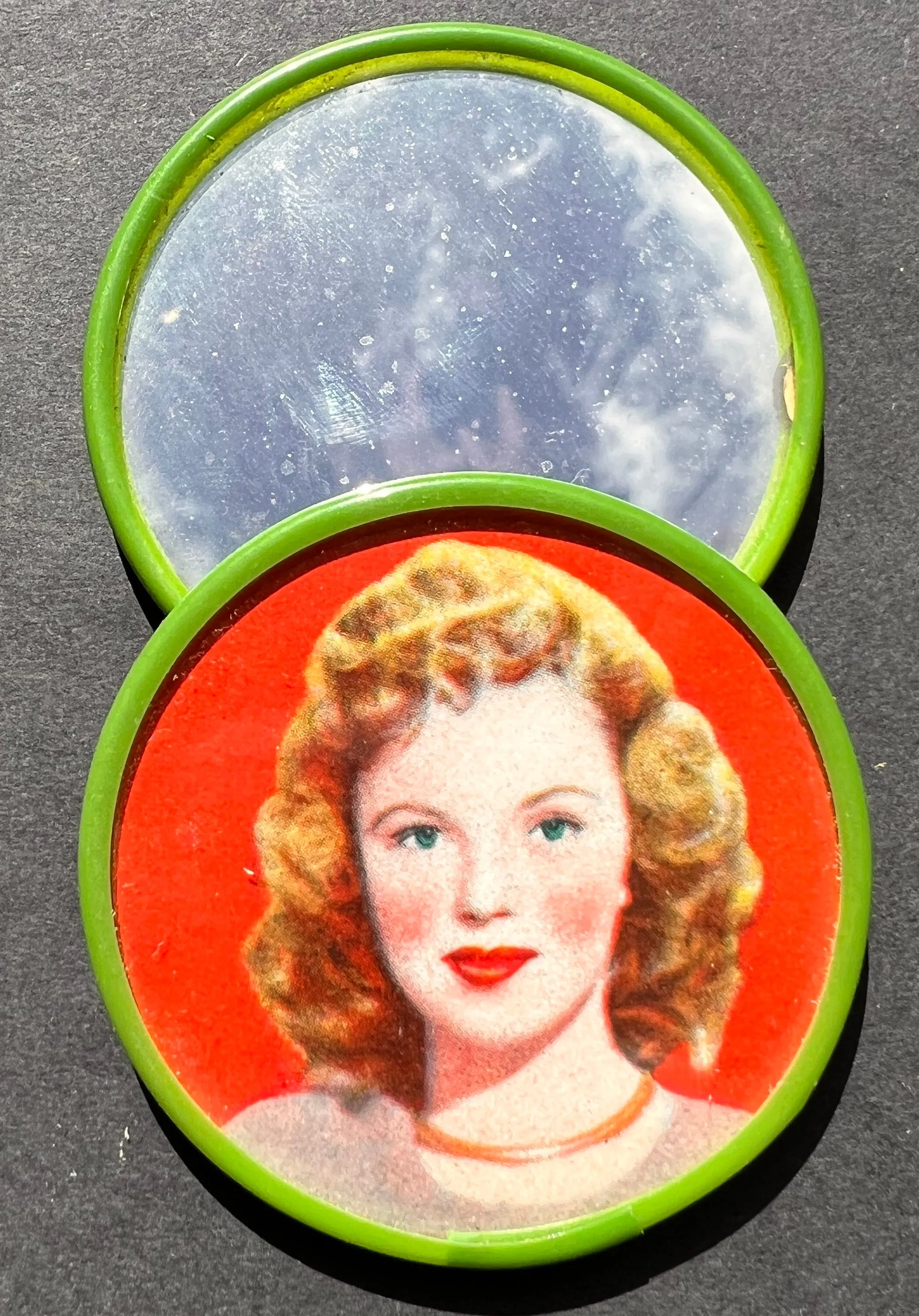 1940s Glamour Handbag Mirror - 6cm wide