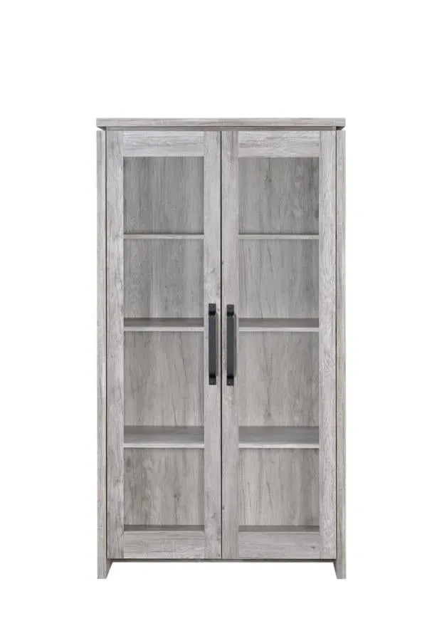 2-door Tall Cabinet Grey Driftwood