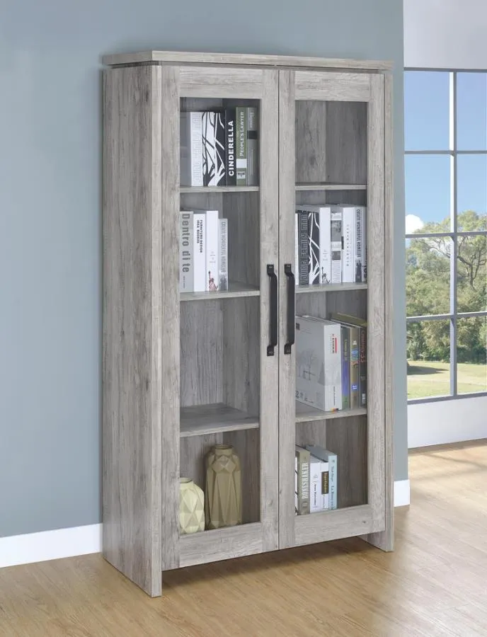 2-door Tall Cabinet Grey Driftwood