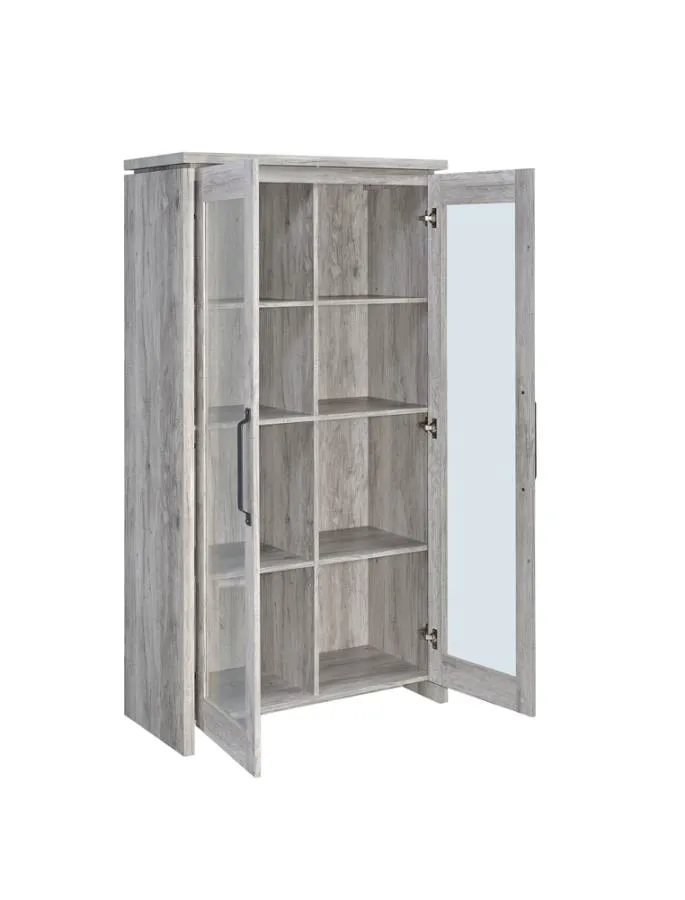 2-door Tall Cabinet Grey Driftwood