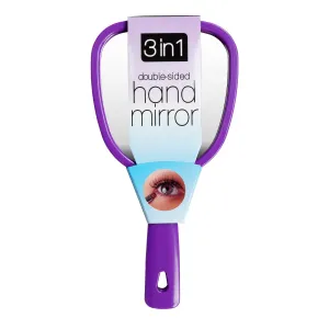 3 in 1 Double Sided Hand Mirror