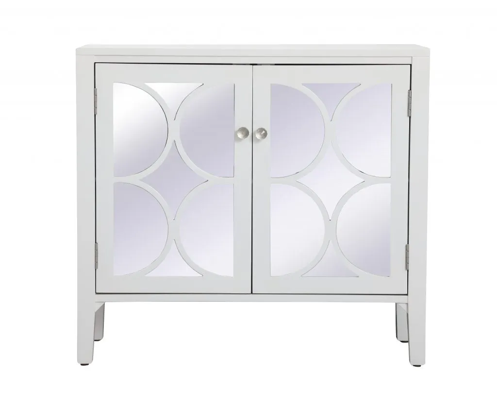 36" MIRRORED CABINET IN WHITE