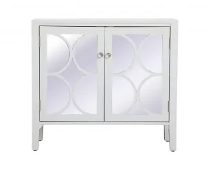 36" MIRRORED CABINET IN WHITE