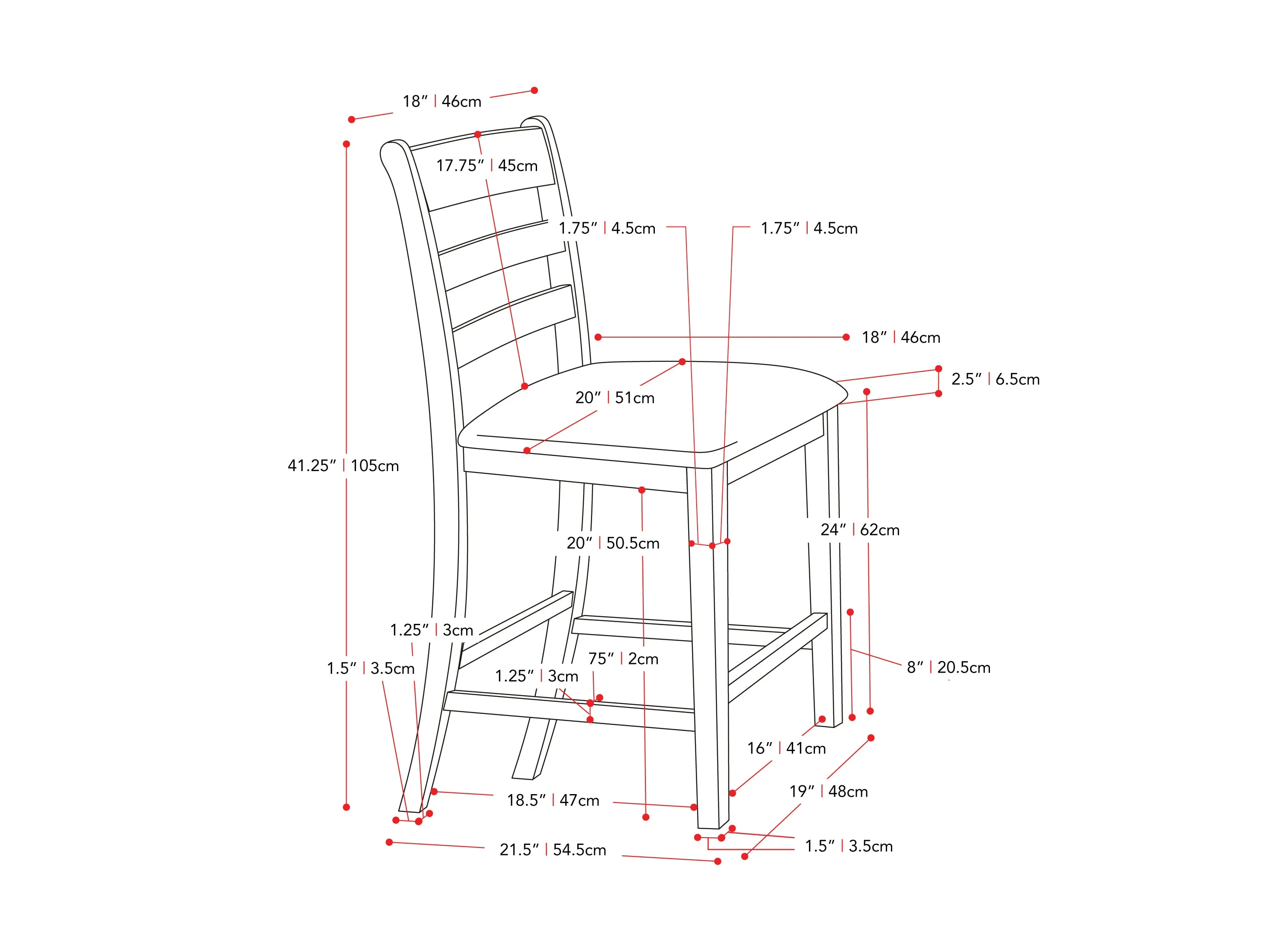 5 Piece Counter Height Dining Set