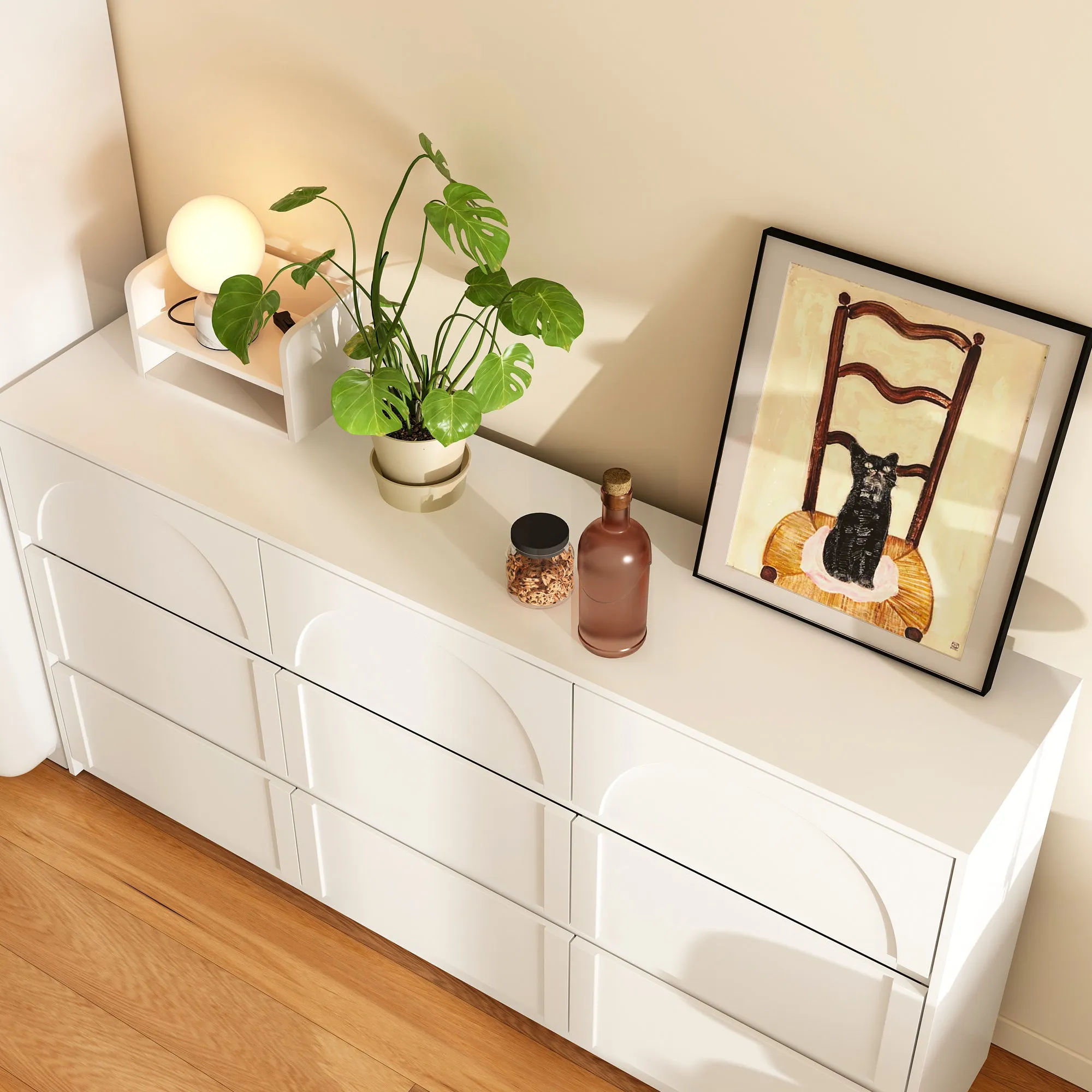 9-Drawer Sideboard With Elegent Design