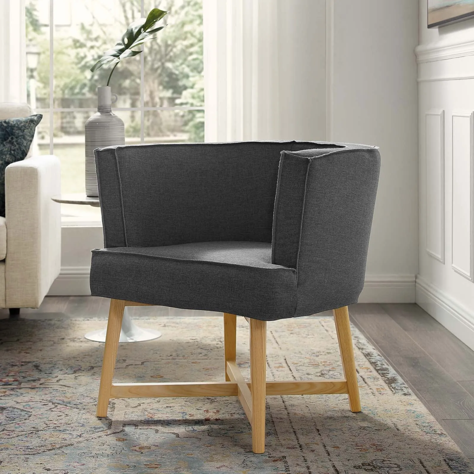 Anders Upholstered Fabric Accent Chair