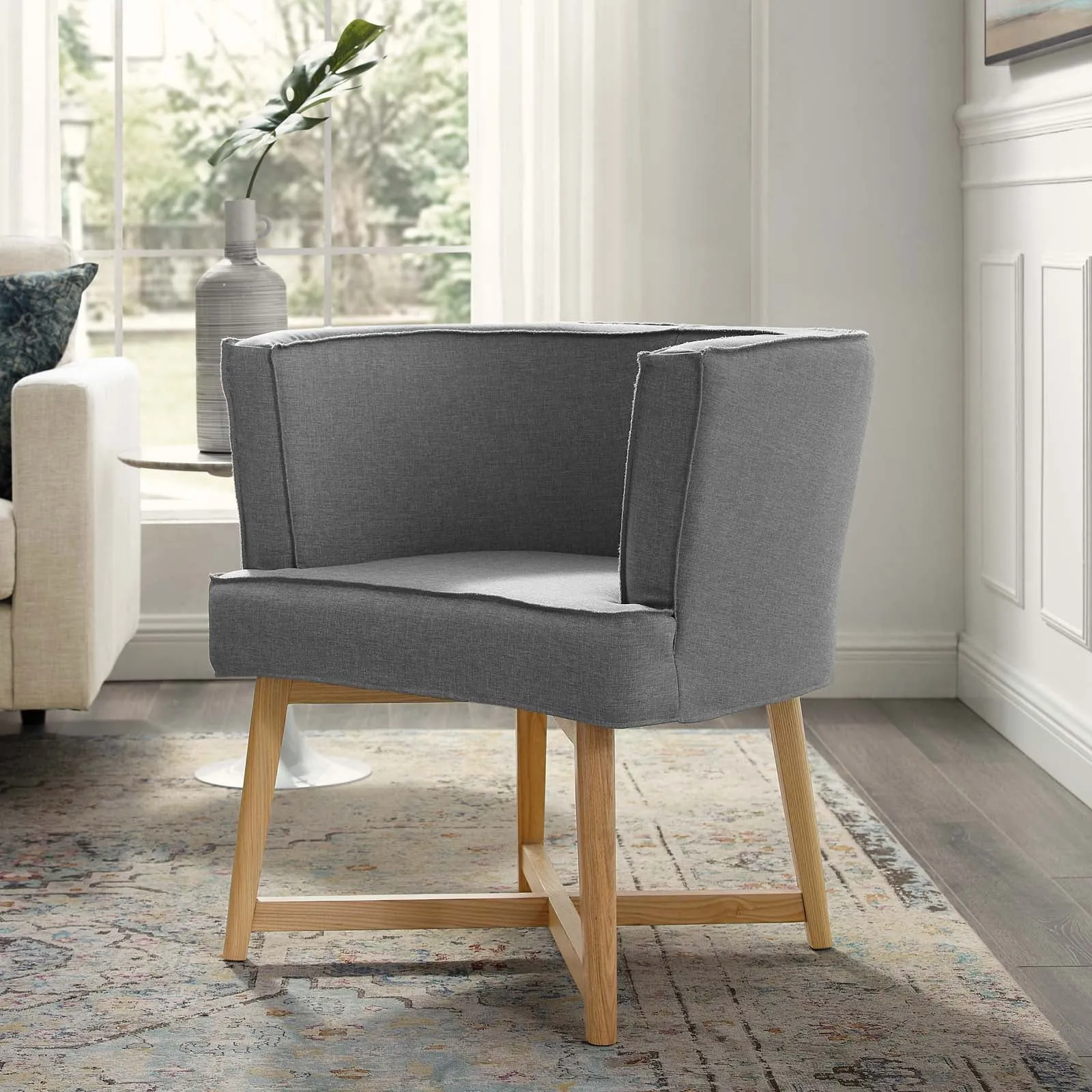 Anders Upholstered Fabric Accent Chair