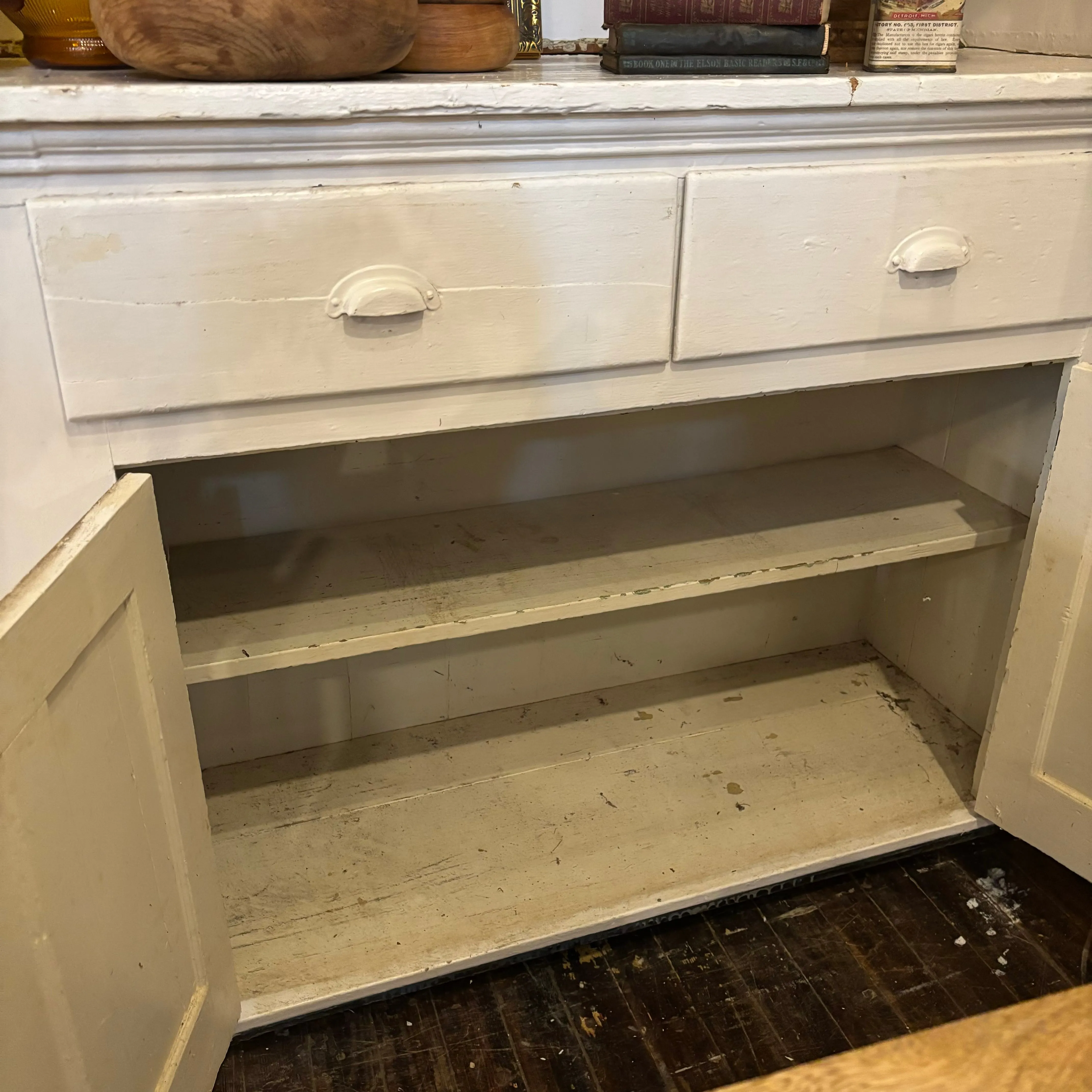 Antique Country Store Display Cabinet