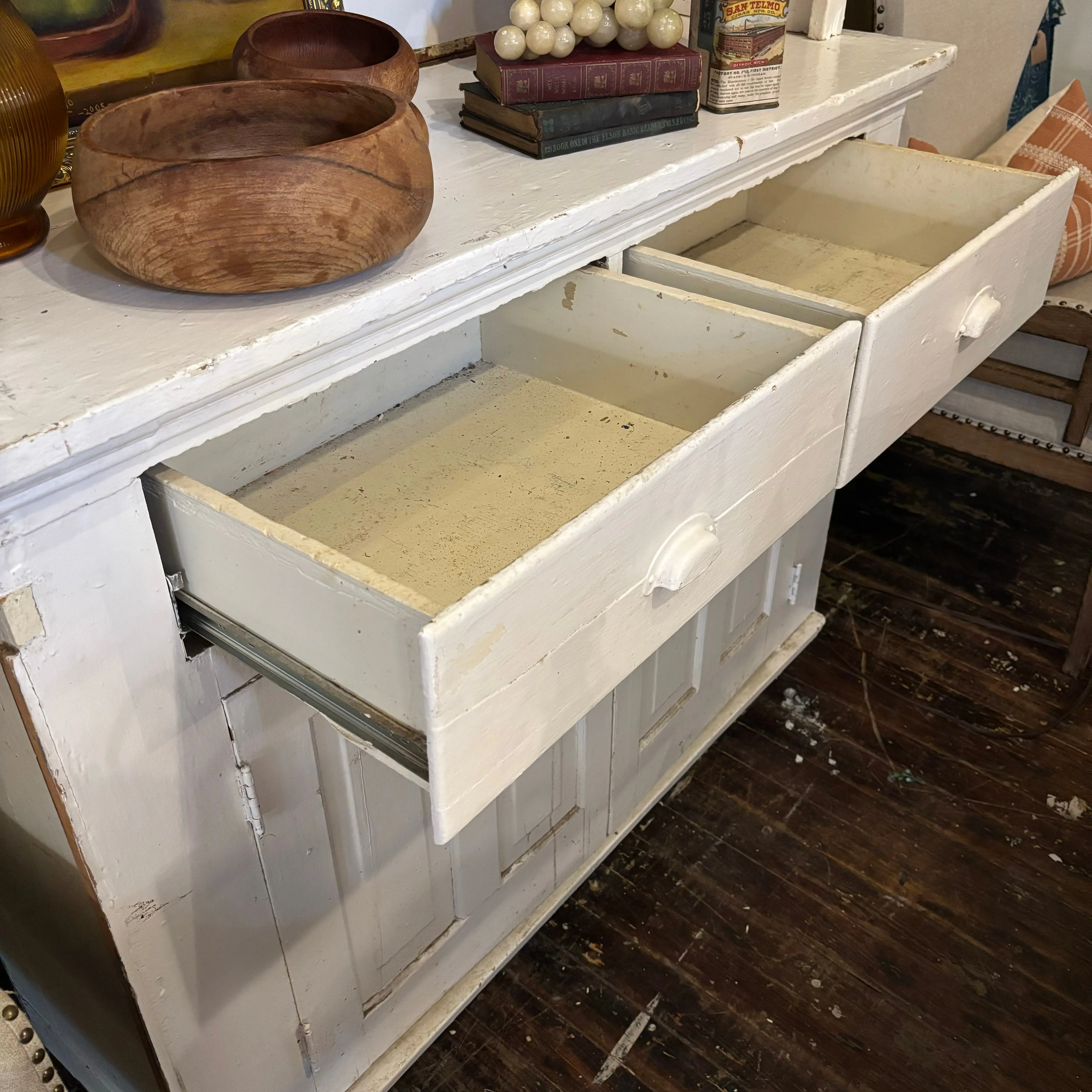 Antique Country Store Display Cabinet