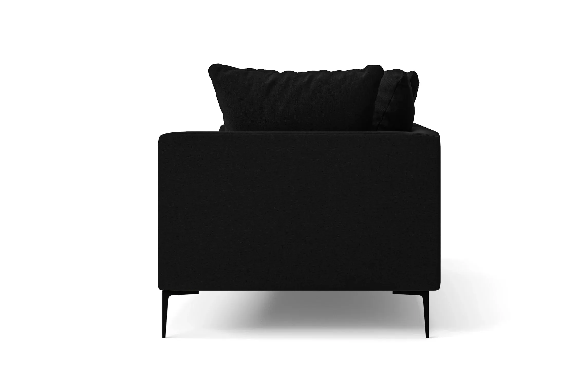 Aprilia 2 Seater Sofa Black Linen Fabric