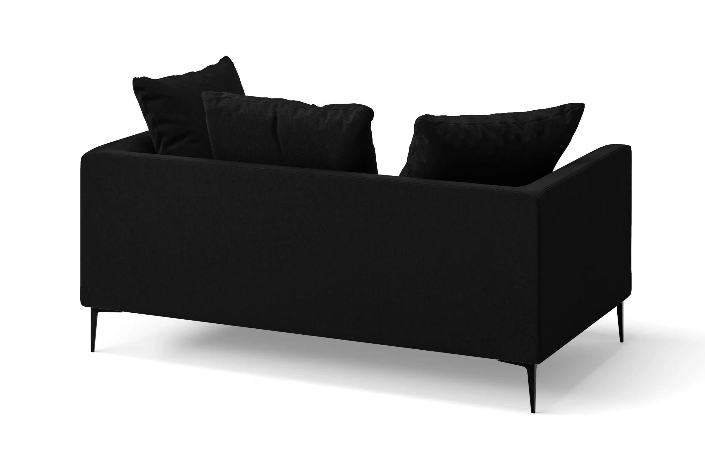 Aprilia 2 Seater Sofa Black Linen Fabric