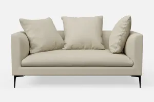 Aprilia 2 Seater Sofa Cream Leather