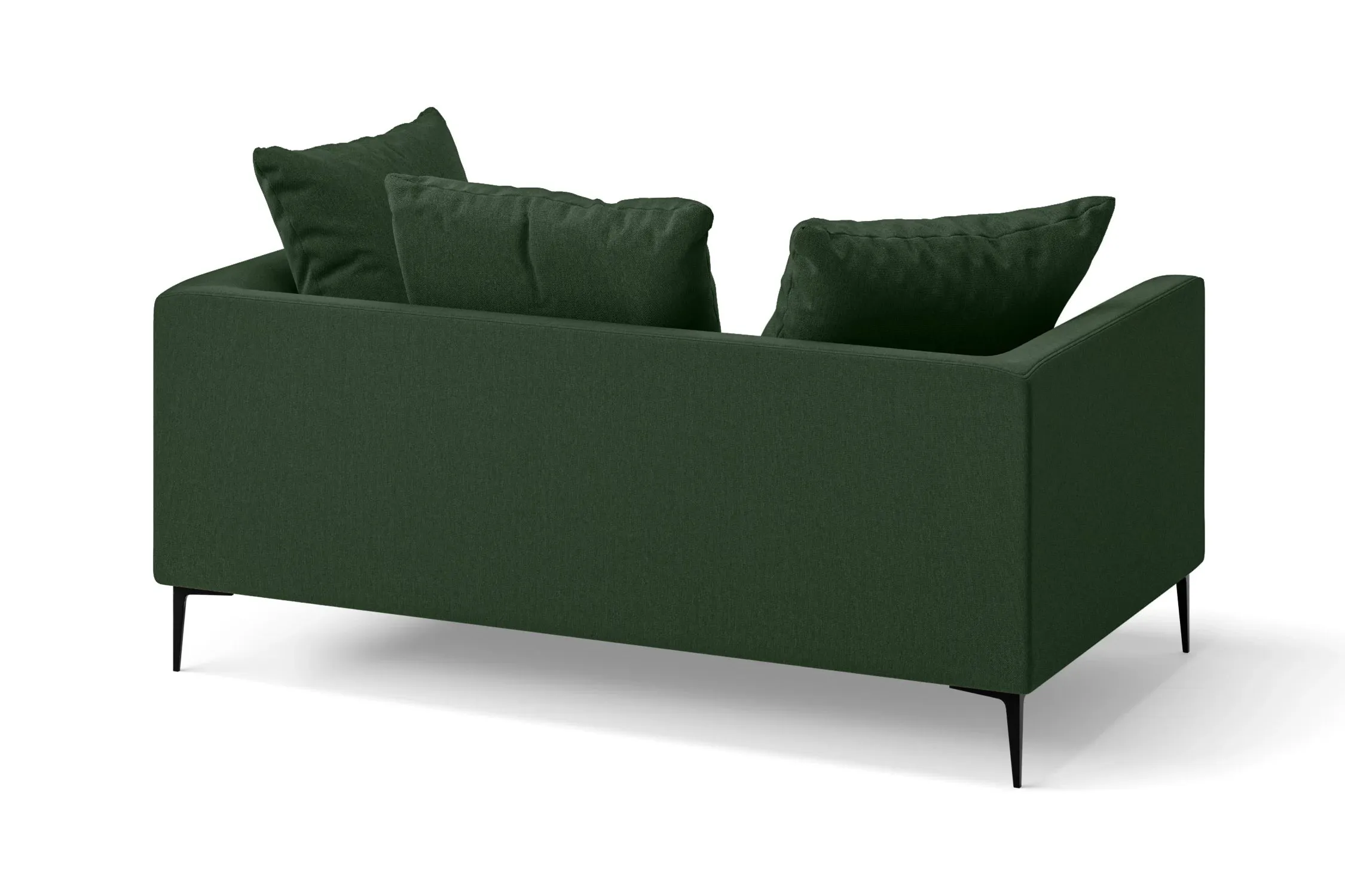 Aprilia 2 Seater Sofa Forest Green Linen Fabric