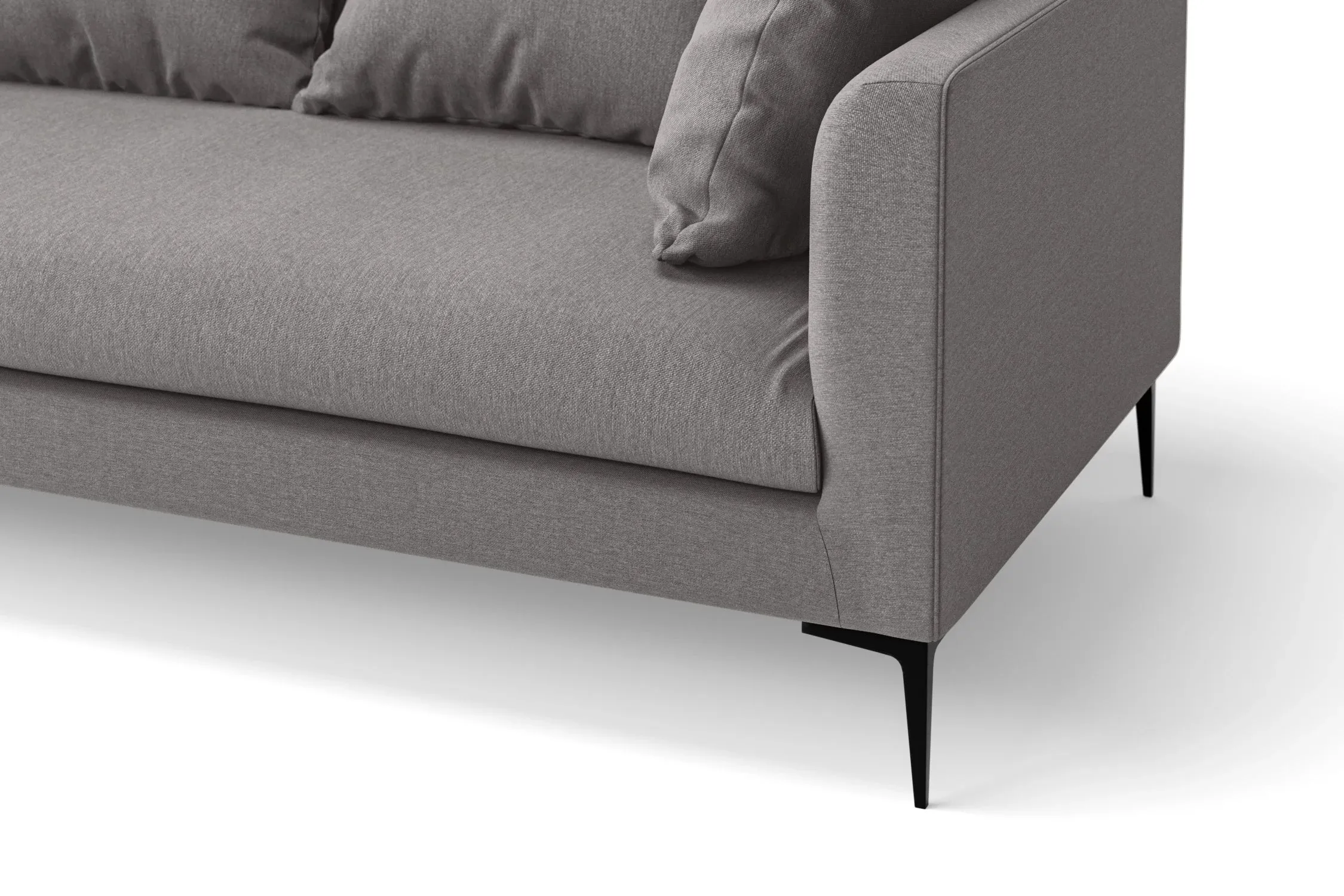 Aprilia 2 Seater Sofa Grey Linen Fabric