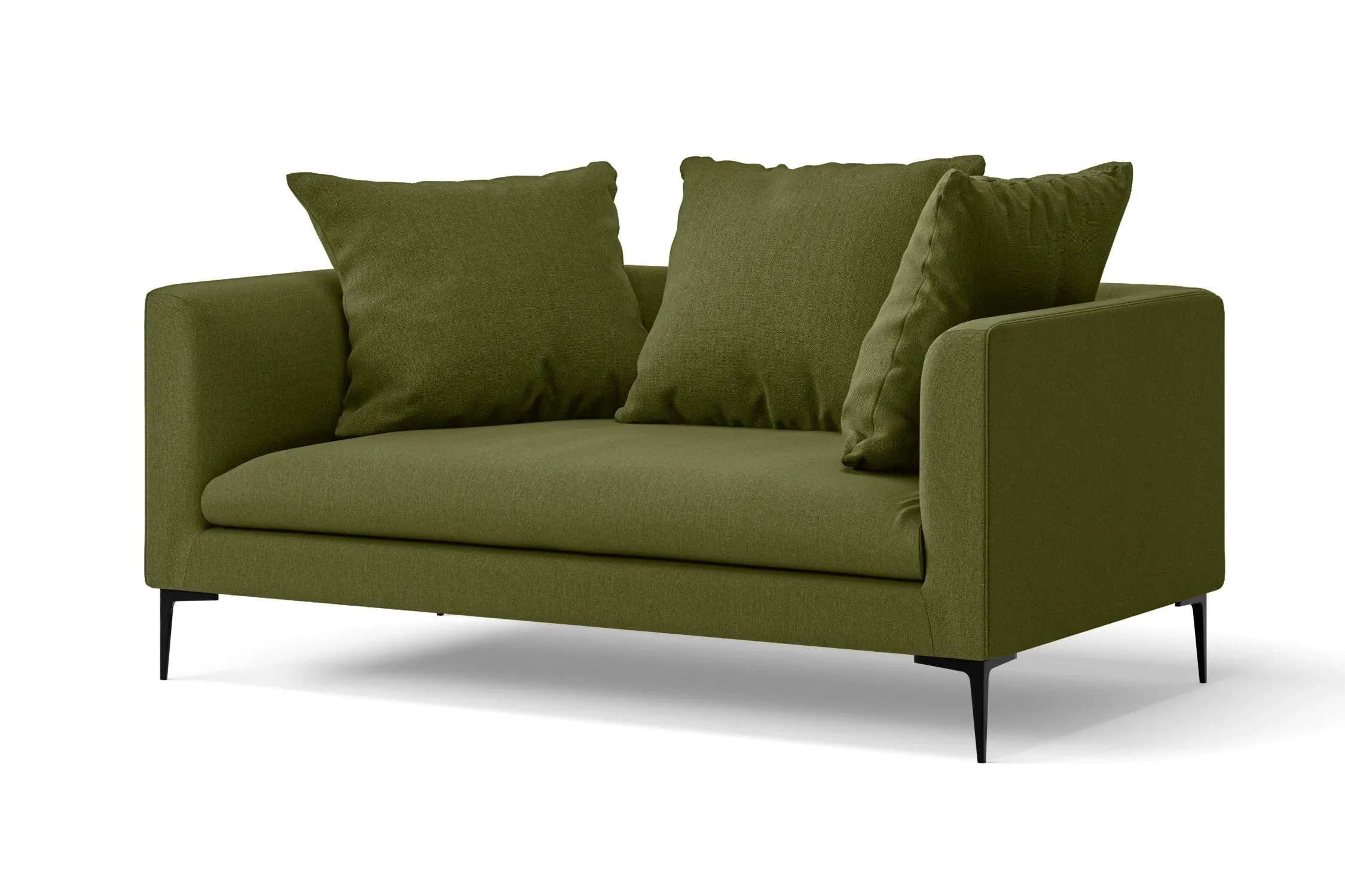 Aprilia 2 Seater Sofa Olive Linen Fabric