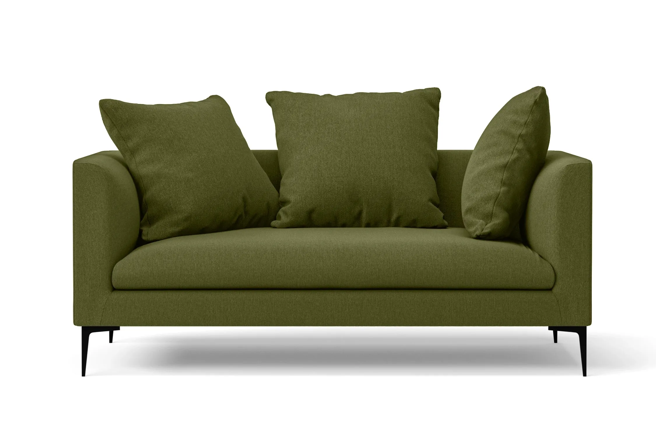 Aprilia 2 Seater Sofa Olive Linen Fabric