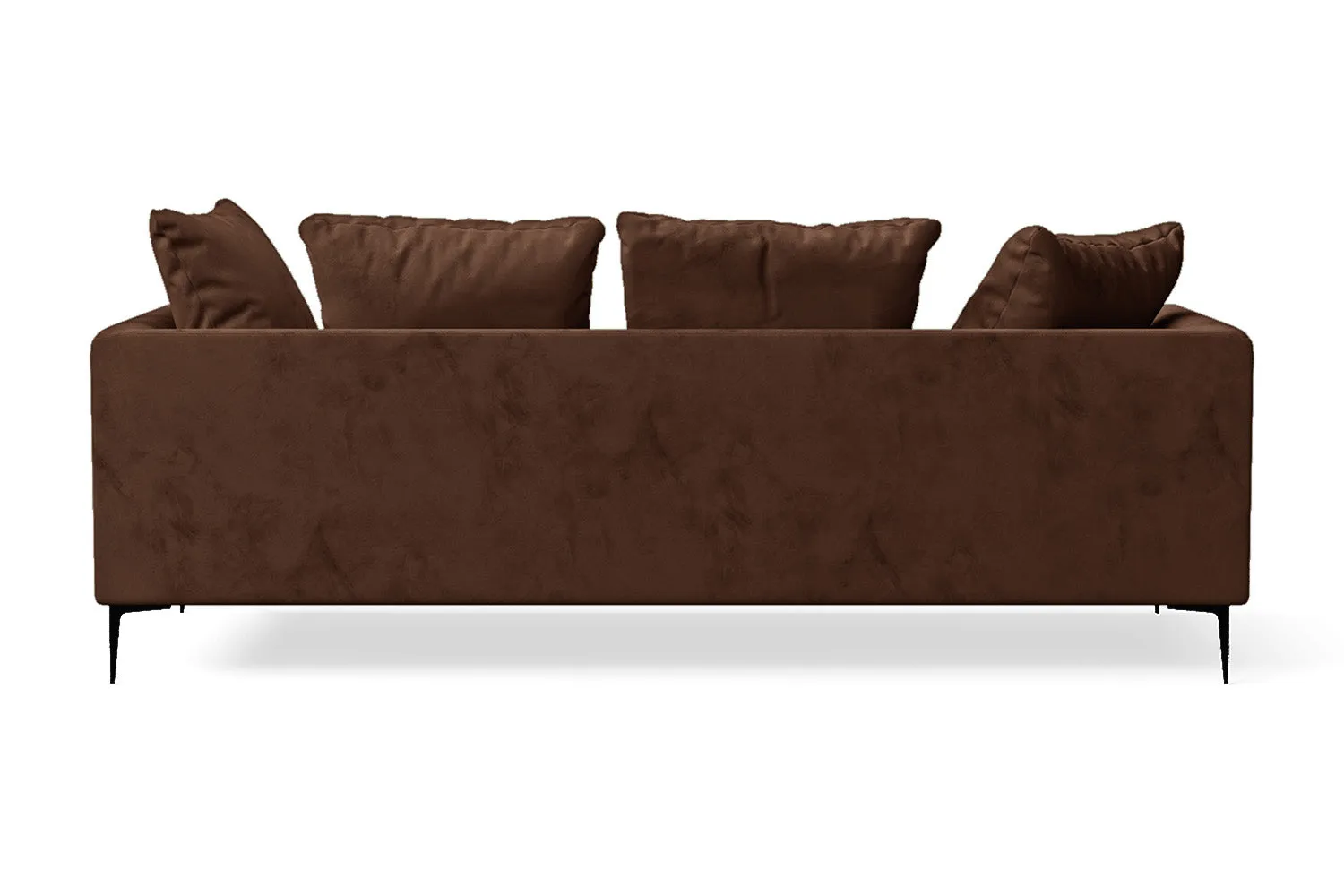 Aprilia 3 Seater Sofa Coffee Brown Velvet