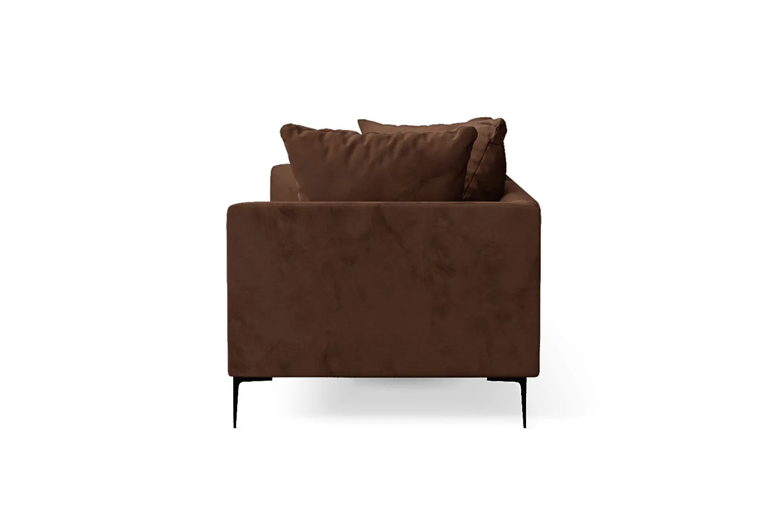 Aprilia 3 Seater Sofa Coffee Brown Velvet