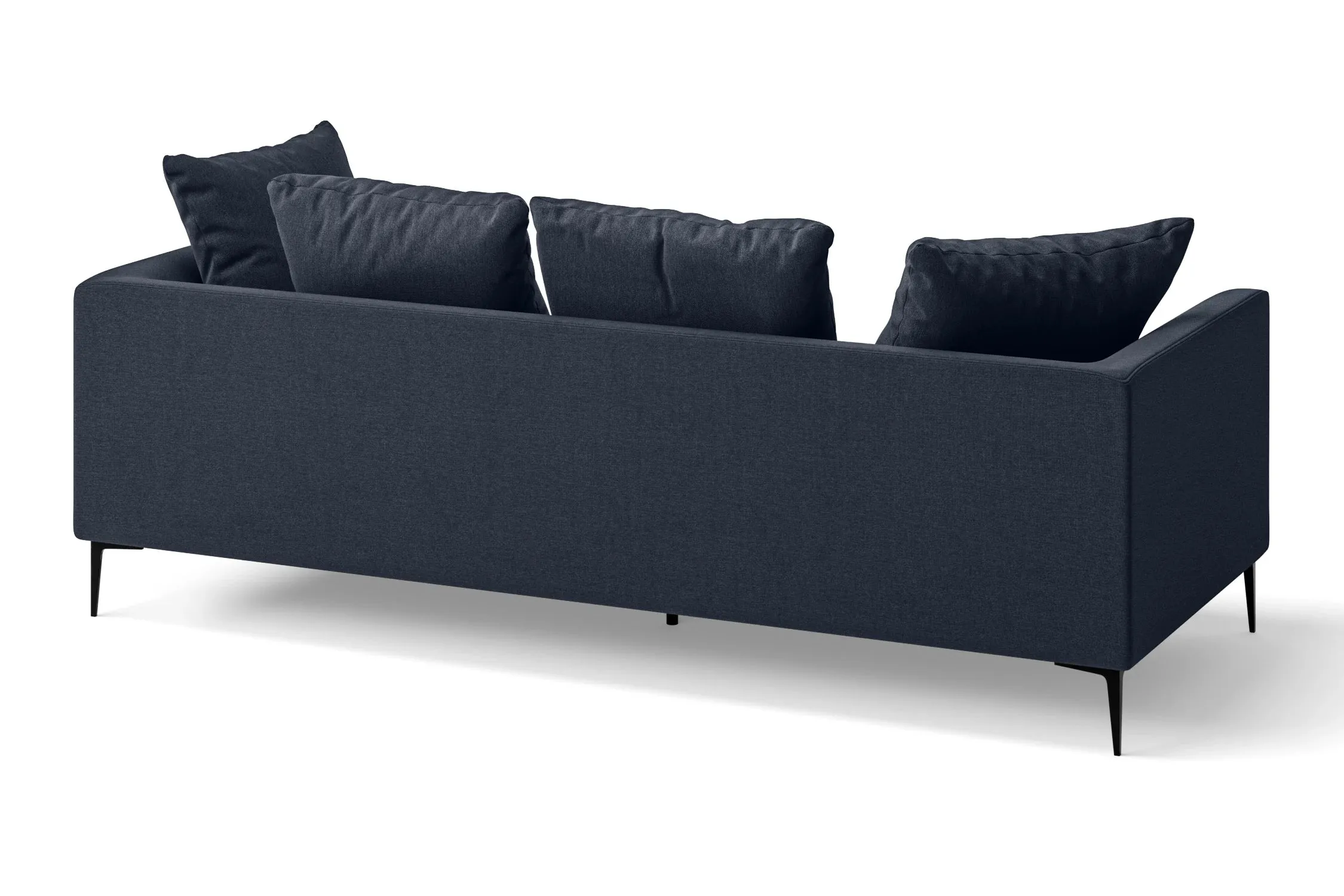 Aprilia 3 Seater Sofa Dark Blue Linen Fabric