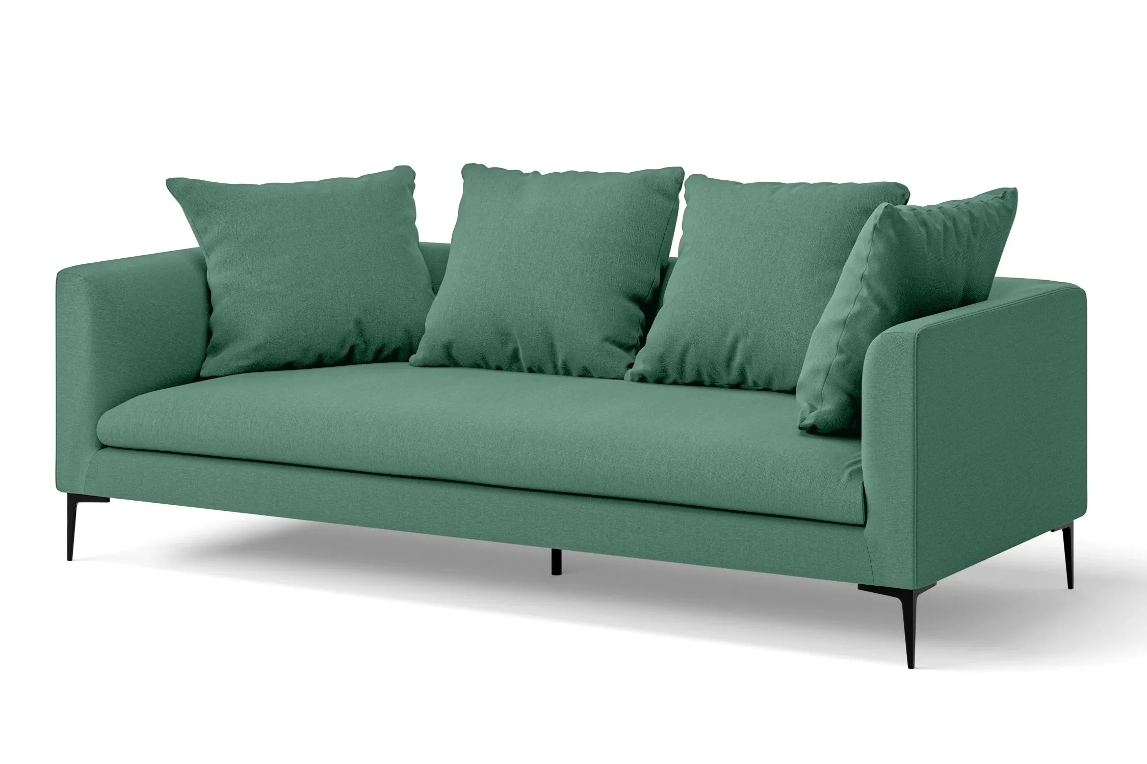 Aprilia 3 Seater Sofa Mint Green Linen Fabric