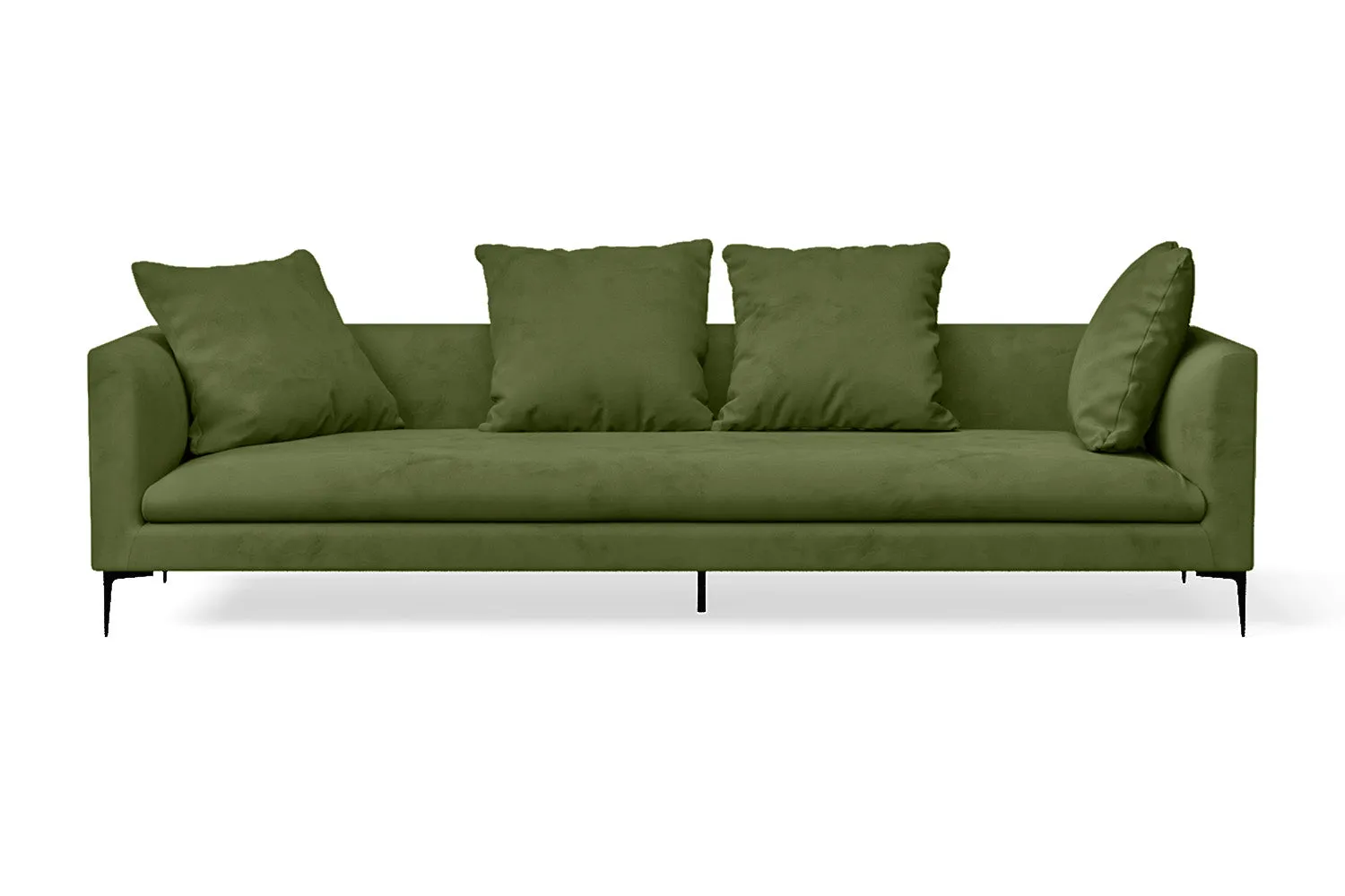 Aprilia 4 Seater Sofa Lime Velvet