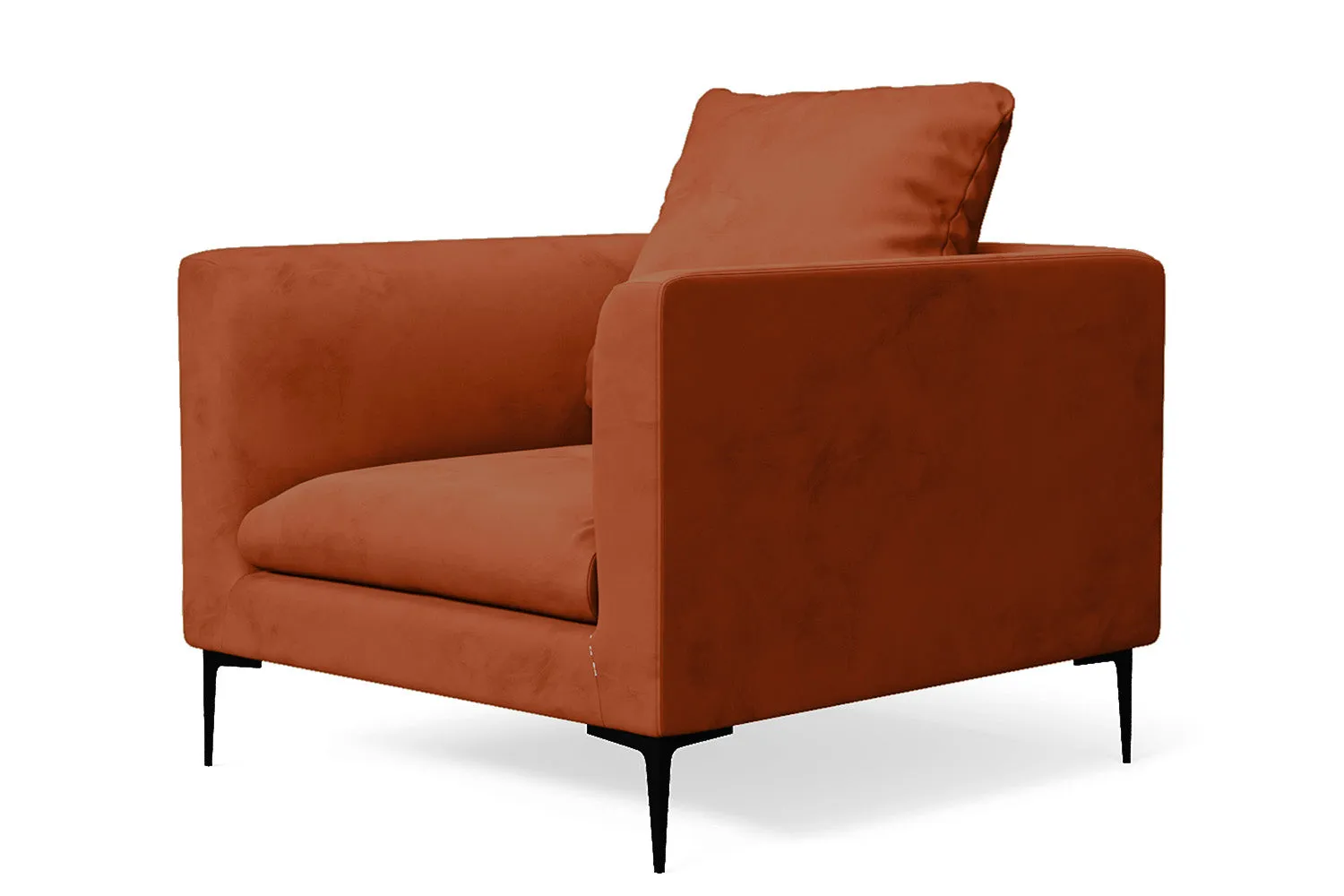 Aprilia Armchair Orange Velvet