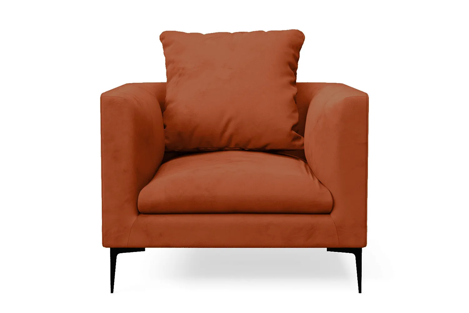 Aprilia Armchair Orange Velvet