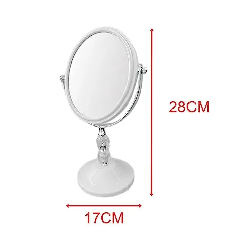 ATORSE® 360° Rotation Vanity Mirror Makeup Mirror for Entryway Apartment Living Room 17x28CM