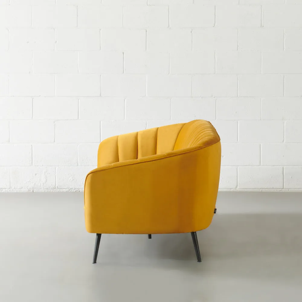 AUDREY - Mustard Velvet Sofa