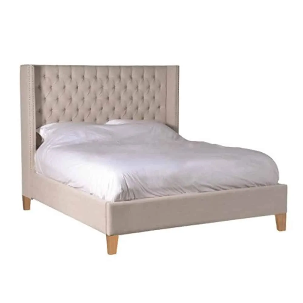 Augustus 5' King Bed in Beige