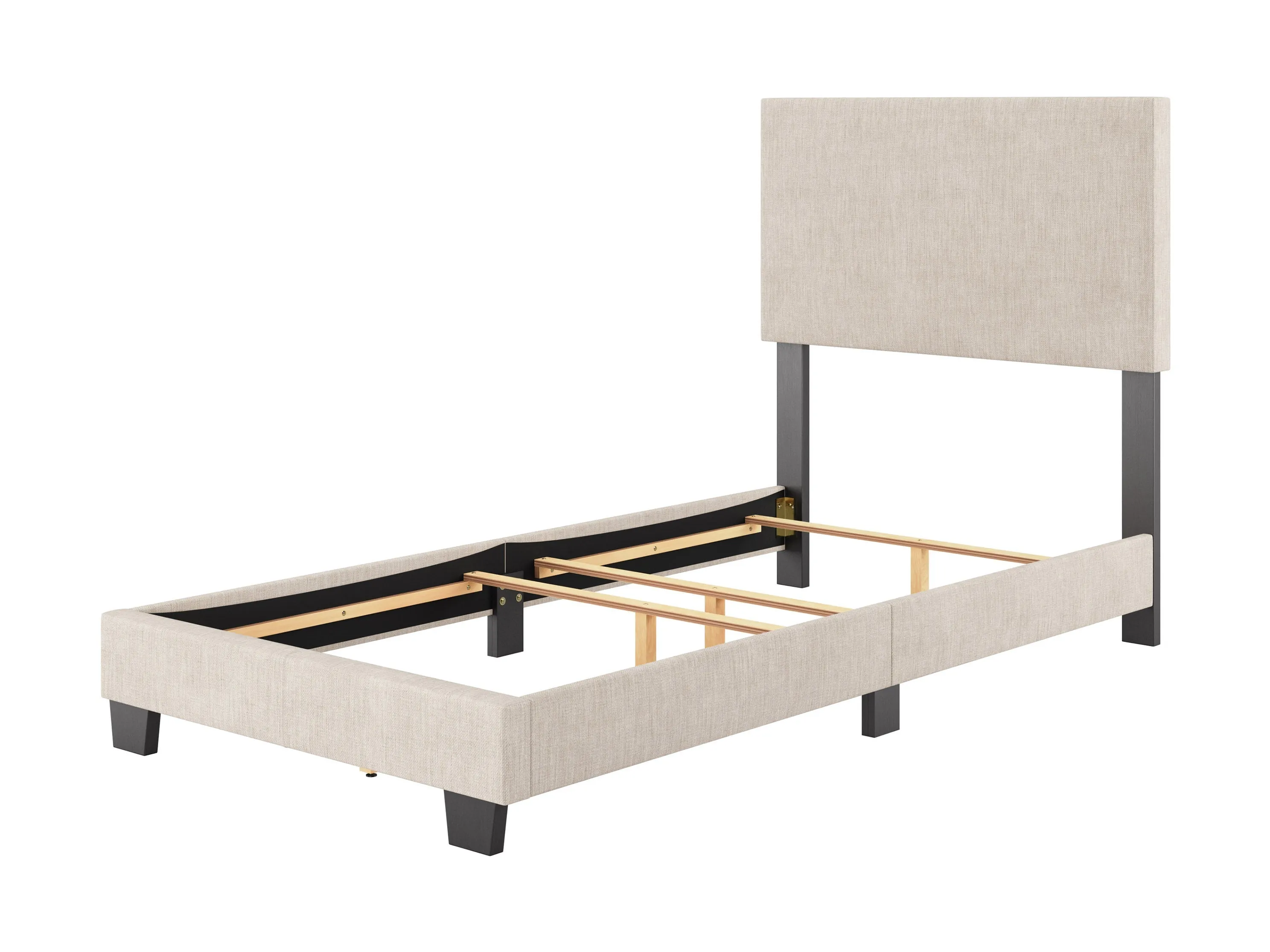 Beige Modern Twin/Single Bed