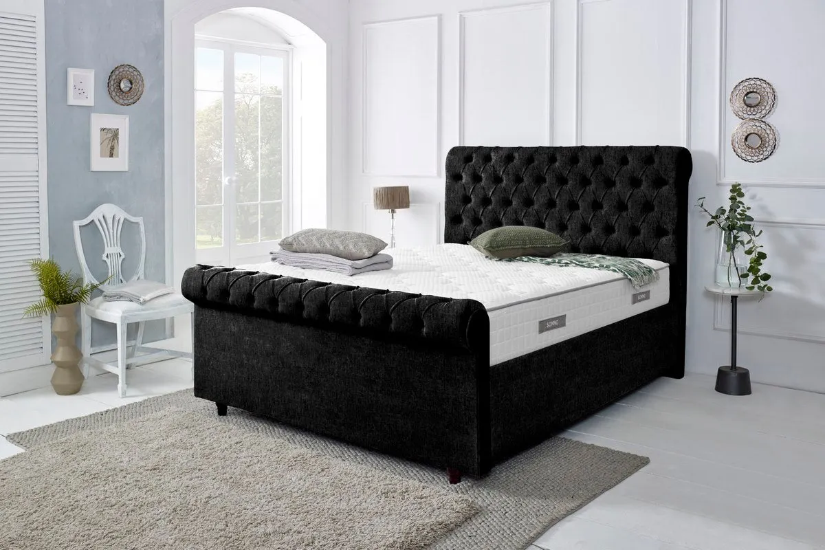 Berlin Upholstered Ottoman Bed