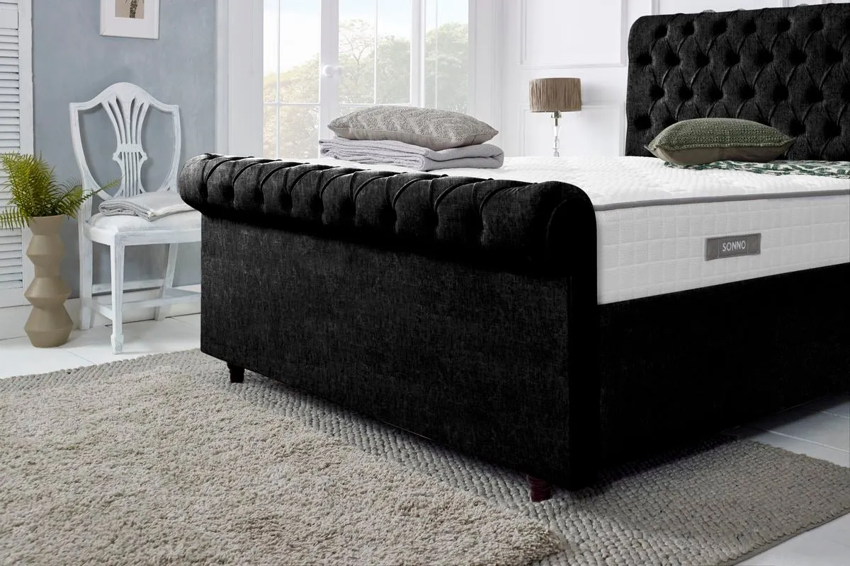 Berlin Upholstered Ottoman Bed