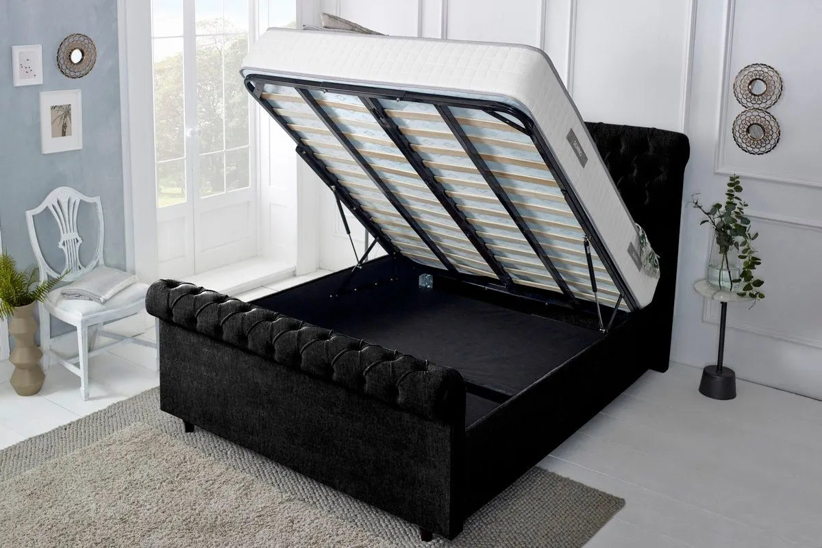 Berlin Upholstered Ottoman Bed