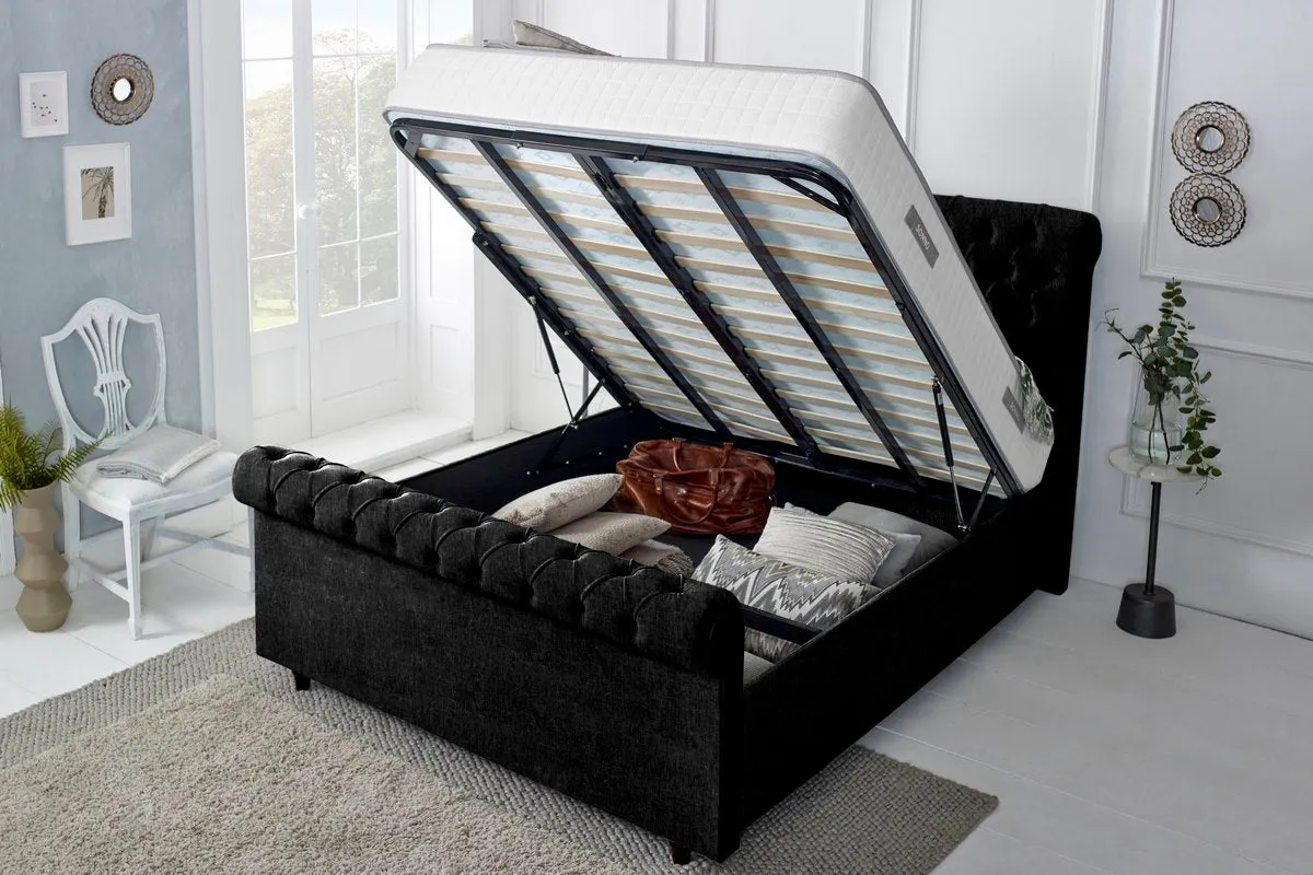 Berlin Upholstered Ottoman Bed