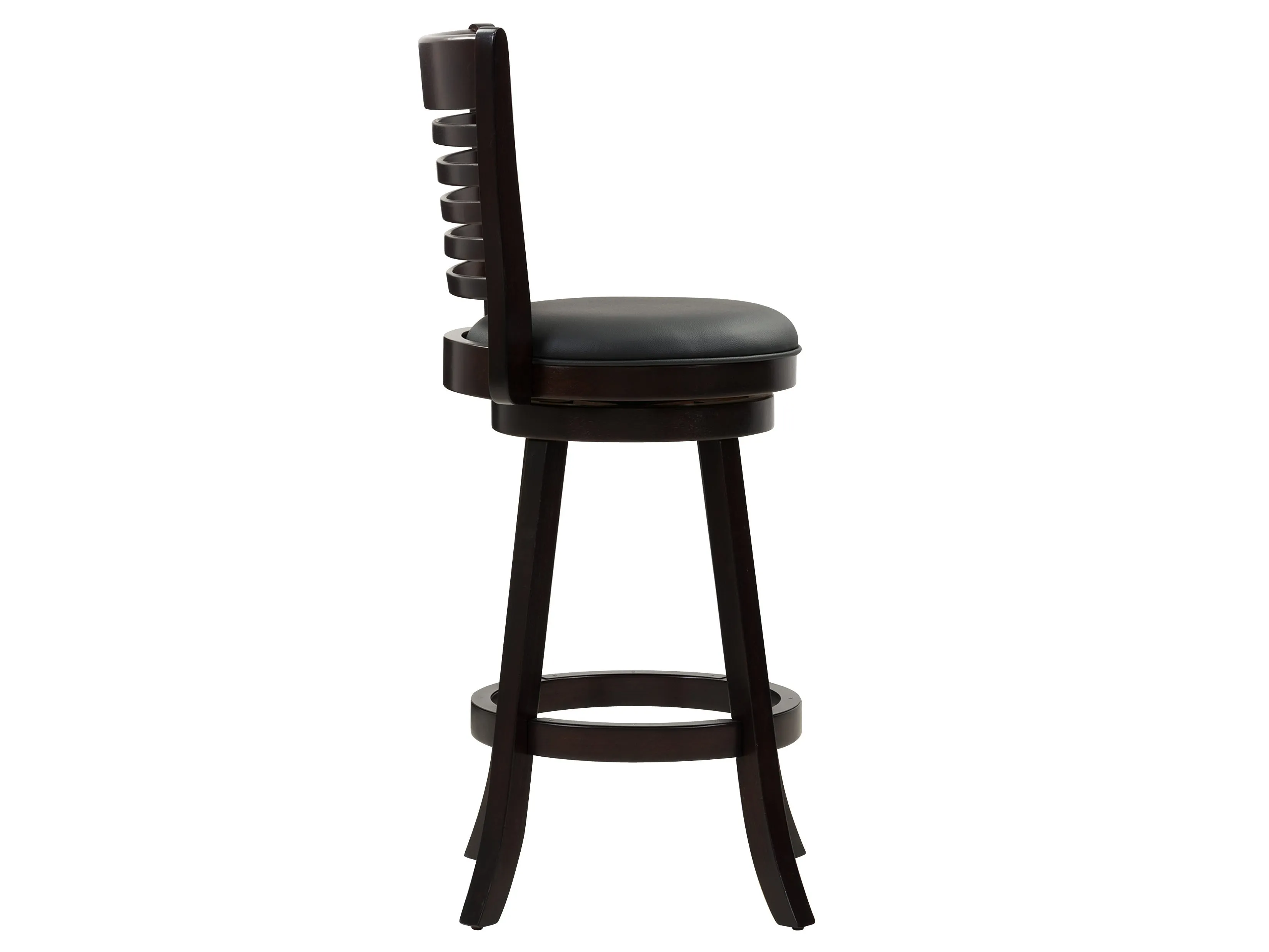 Black Bar Height Bar Stools, Set of 2