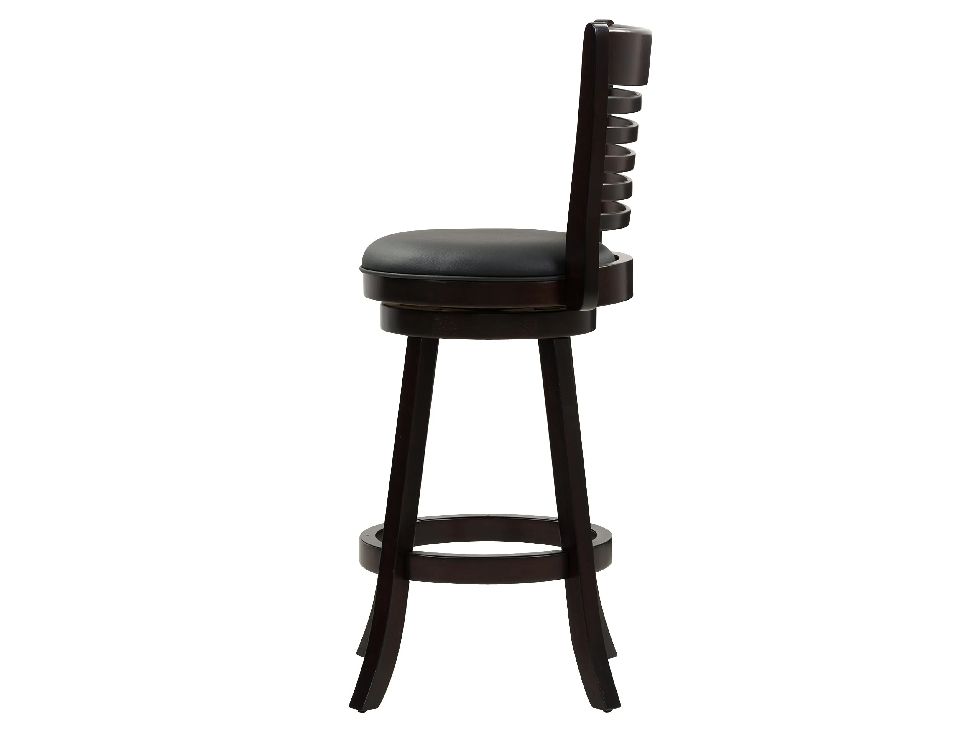 Black Bar Height Bar Stools, Set of 2