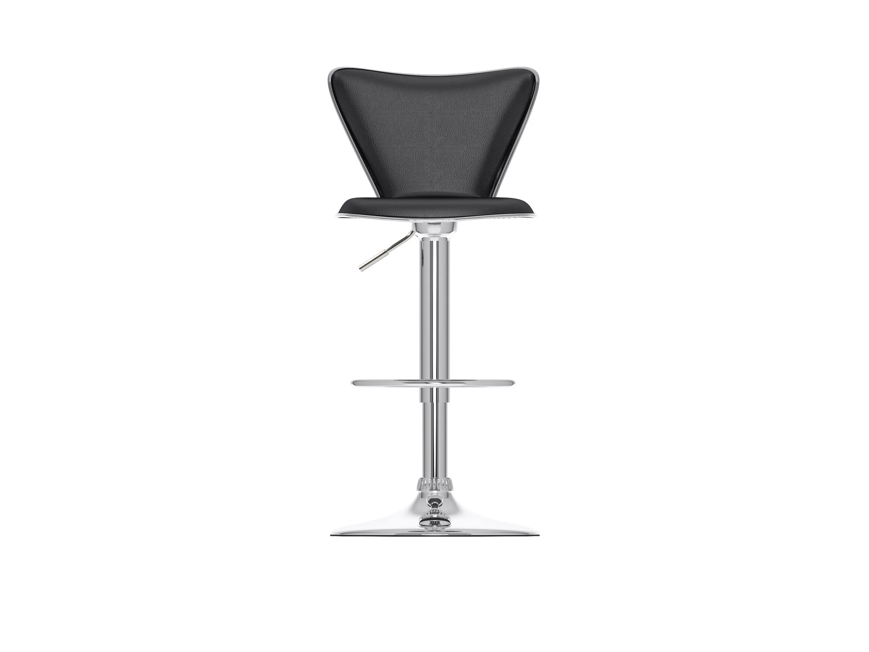 Black Swivel Bar Stools, Set of 2