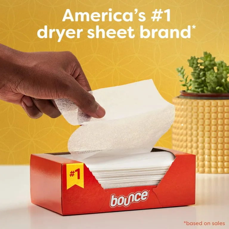 Bounce Fabric Softener Dryer Sheets, Fresh Linen, 80 Count - Get fewer wrinkles, softer fabrics, way less static cling, and help to repel lint and hair, all on top of a wonderful outdoor fresh scent - 03700080069