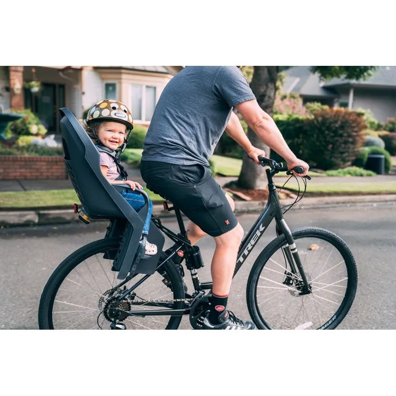 Burley Dash FRAME MOUNTED Bicycle Child Seat // 5-Point Harness // Black/Gray