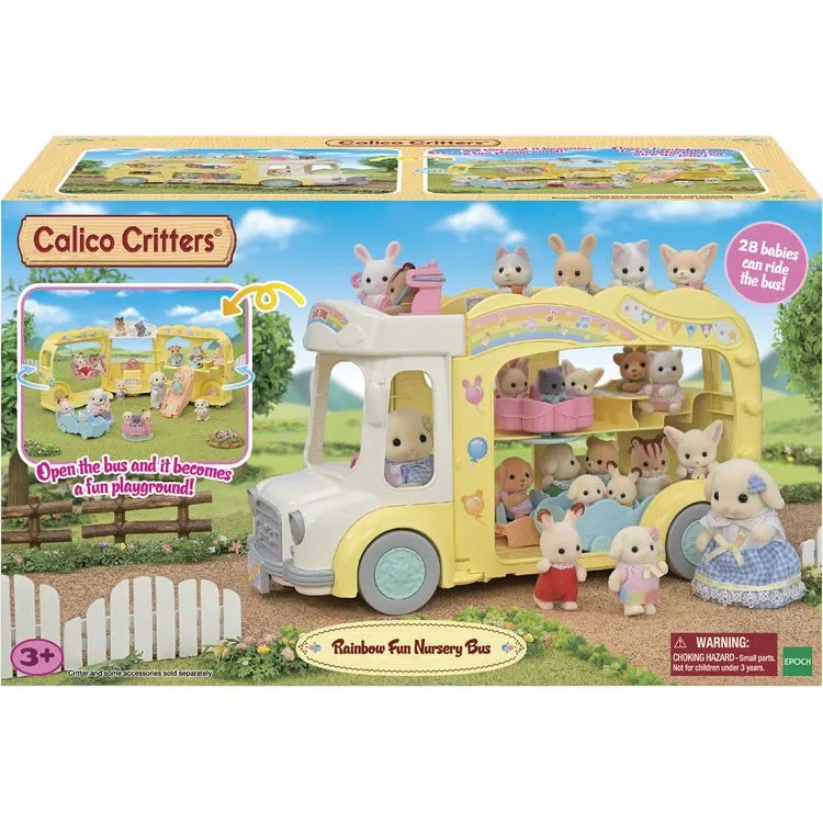 Calico Critters Rainbow Fun Nursery Bus