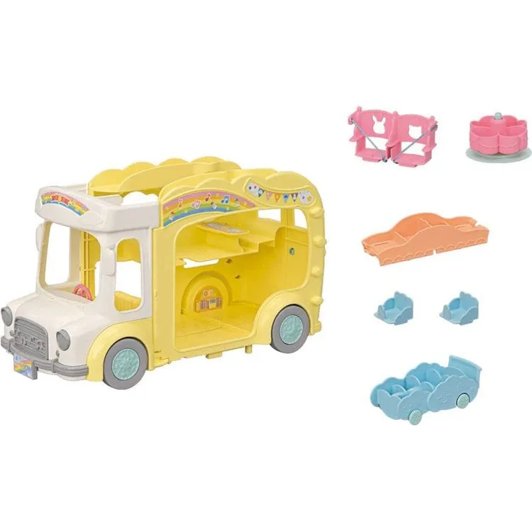 Calico Critters Rainbow Fun Nursery Bus