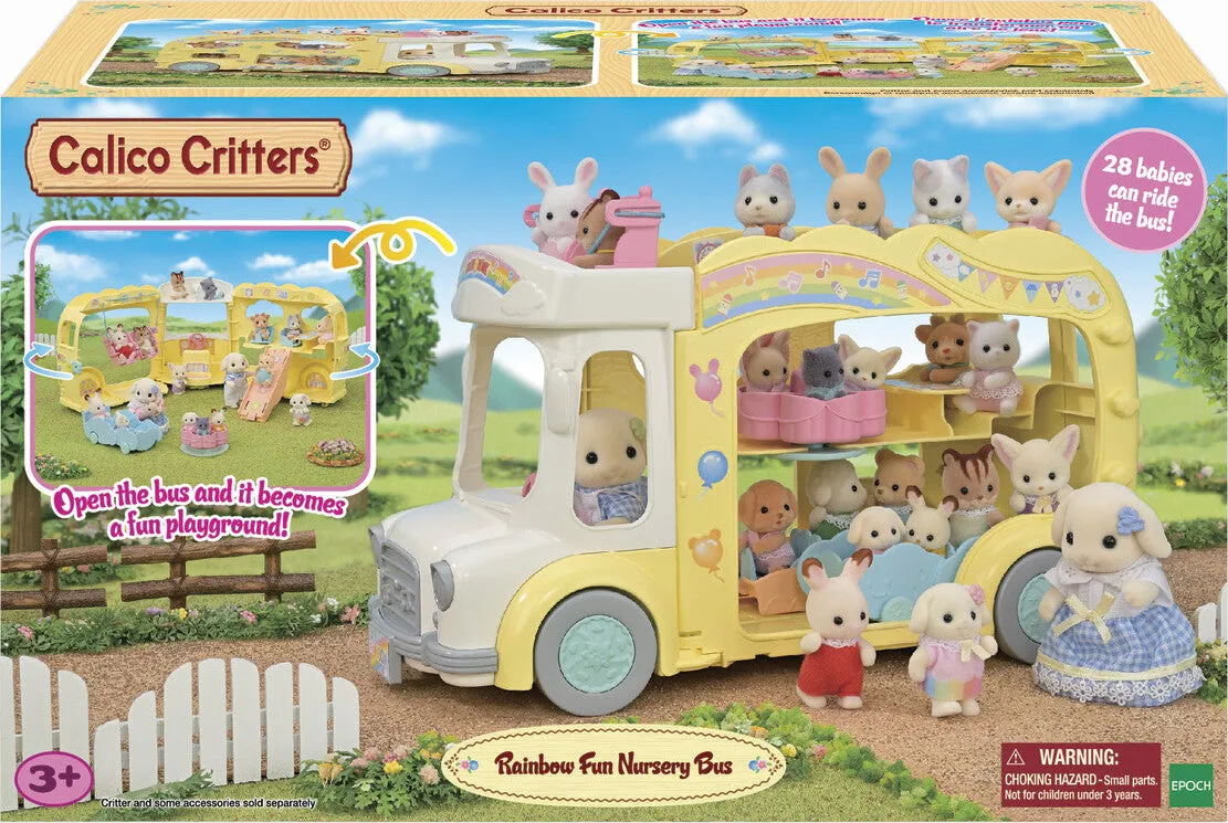 Calico Critters Rainbow Fun Nursery Bus