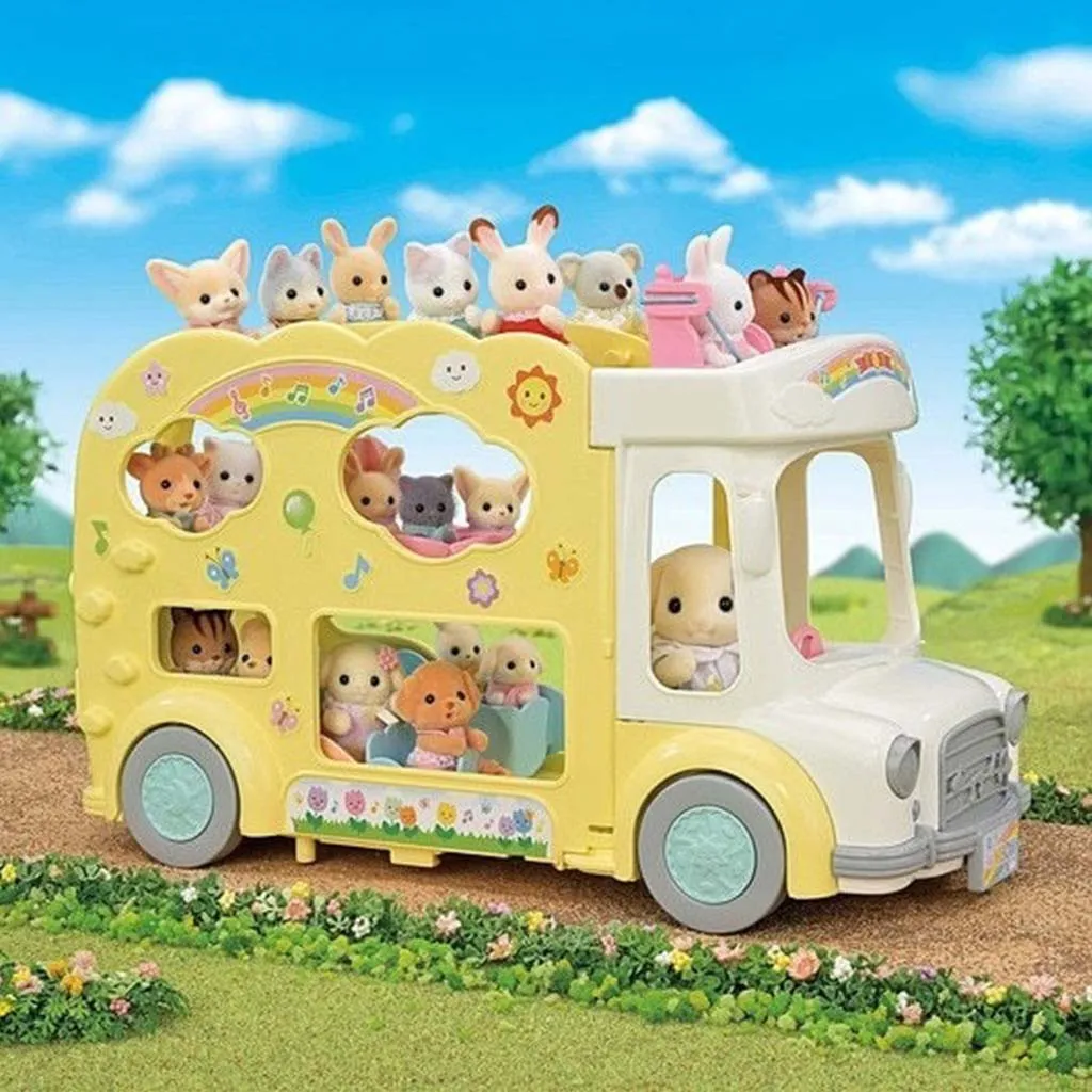 Calico Critters Rainbow Fun Nursery Bus