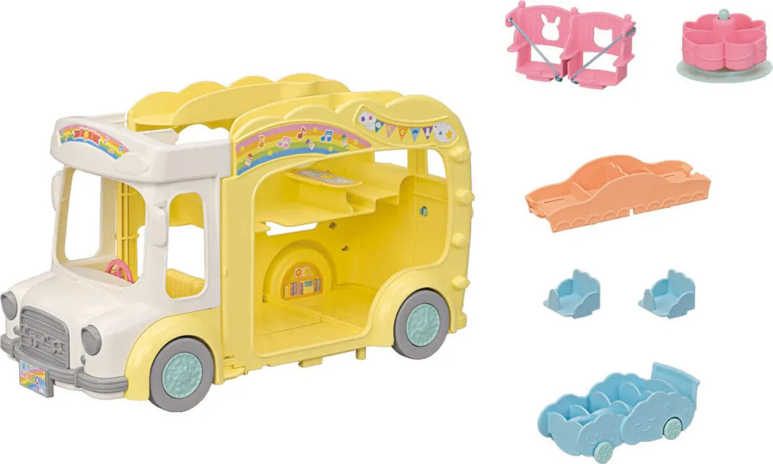 Calico Critters Rainbow Fun Nursery Bus