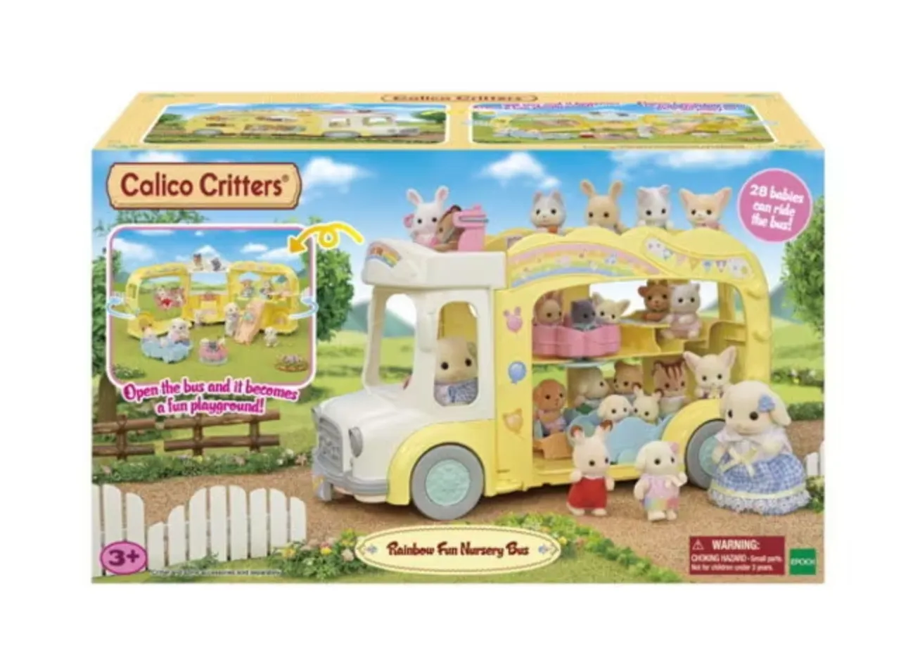 Calico Critters Rainbow Fun Nursery Bus