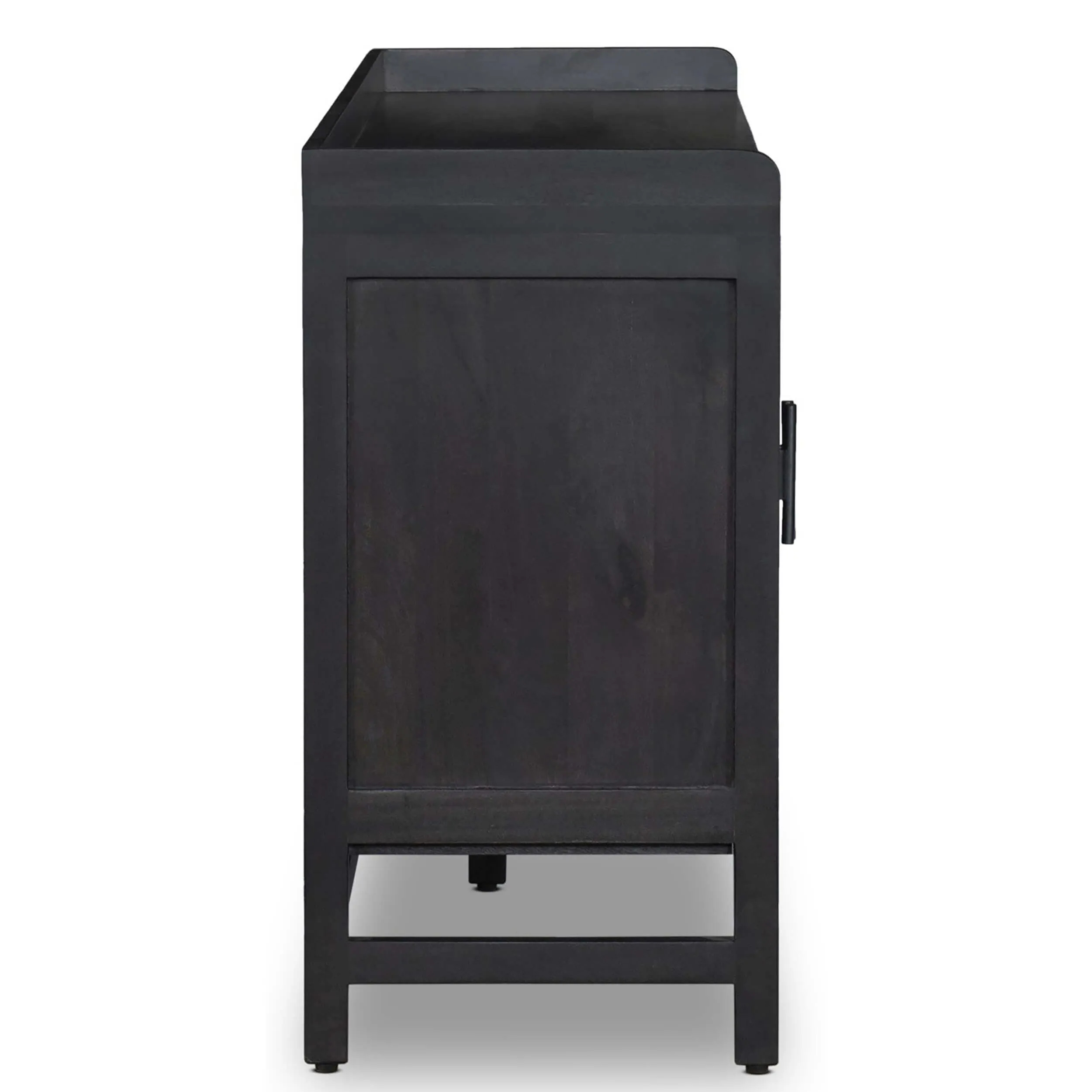 Caprice 72" Sideboard, Black Wash w/Black Cane