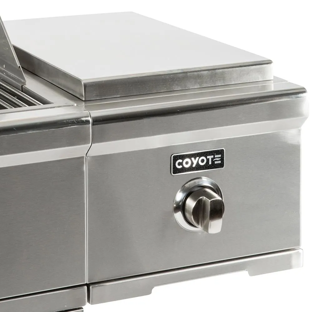 Coyote Grills:  Single Side Burner for Carts; LP Gas : C and S-SERIES AND HYBRID ACCESSORY