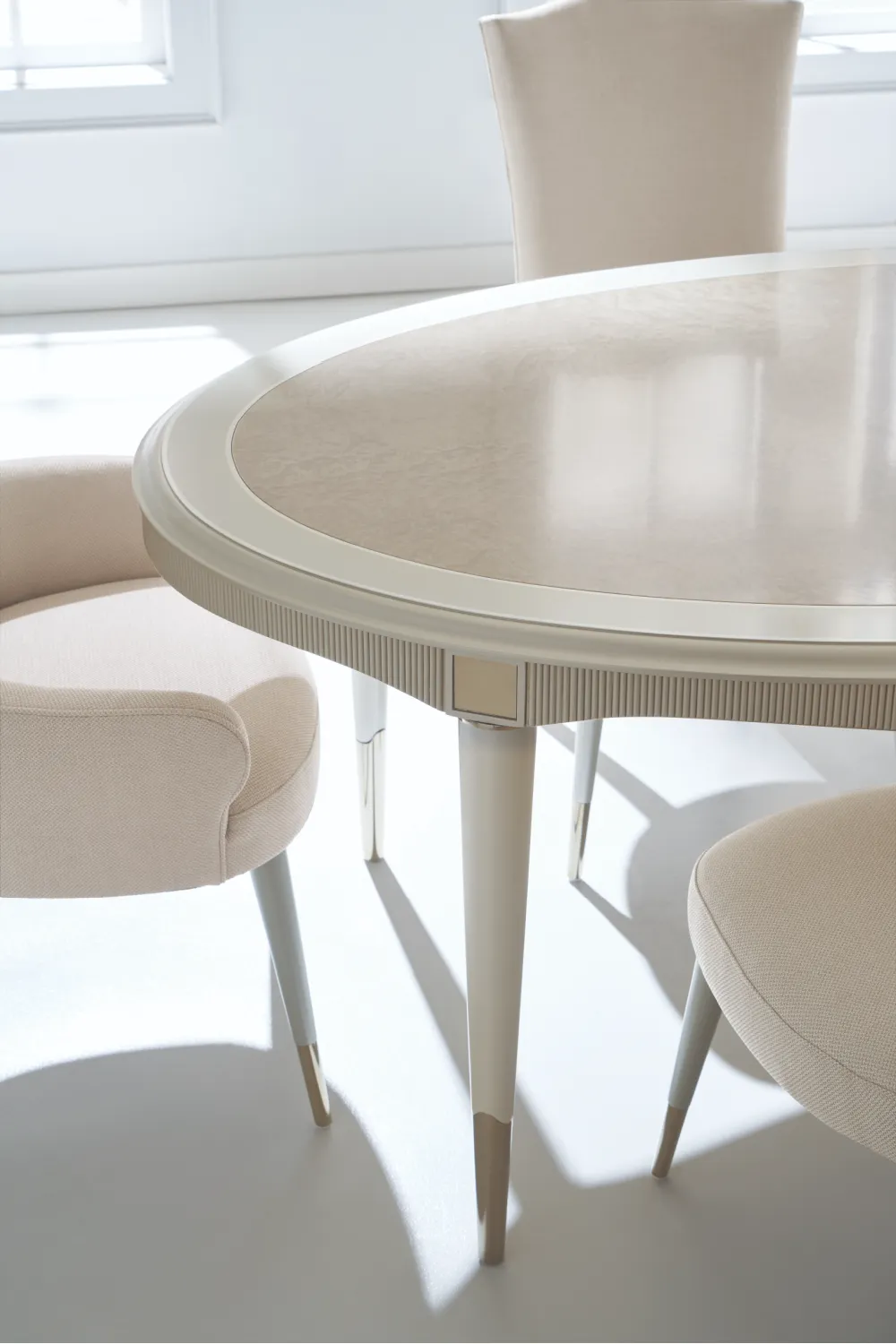 Cream Oval Dining Table | Caracole Love Feast