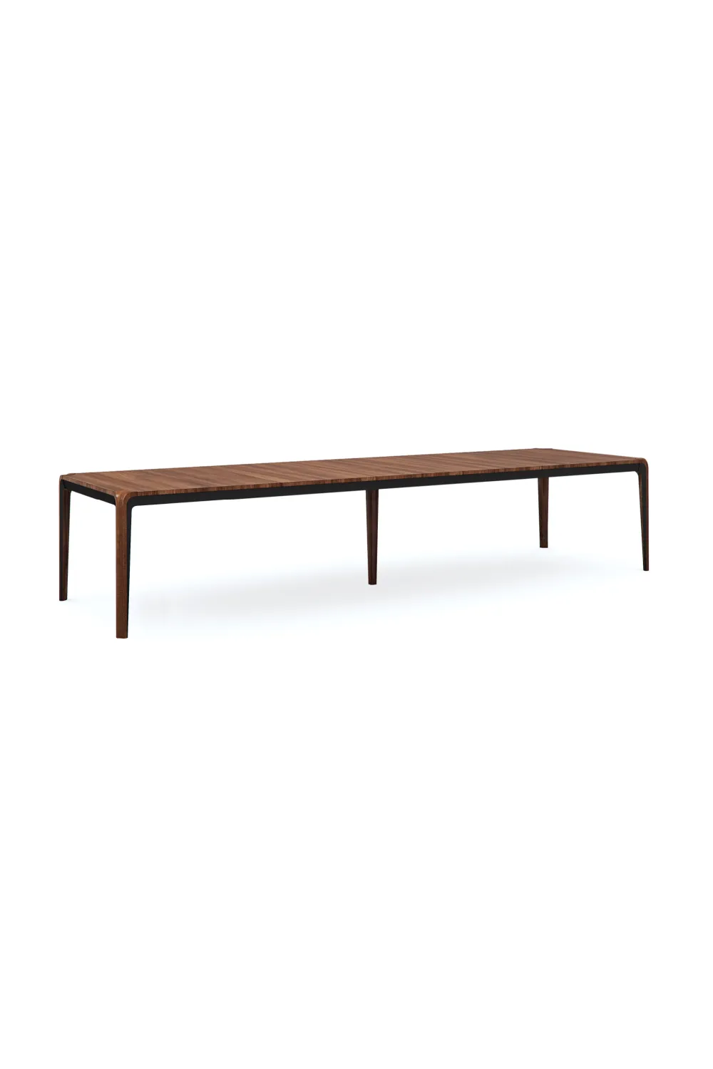 Dark Brown Walnut Dining Table | Caracole Room For More